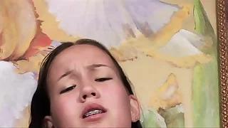 18 teen fuck Amai Liu Stretches Her Tight Asian Pussy Around Her Stepbroz Big Fat Horseshit