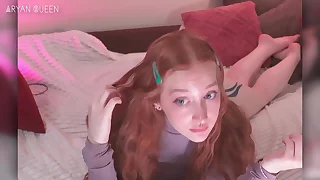 Anal Reviling With a Blowjob from a Red-Haired Bitch - Aryan Queen